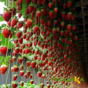 Клубника ампельная Анастасия купить по цене от 370р. в интернет-магазине «Посадика» с доставкой почтой в в Вичугае и по всей России – [изображение №1].